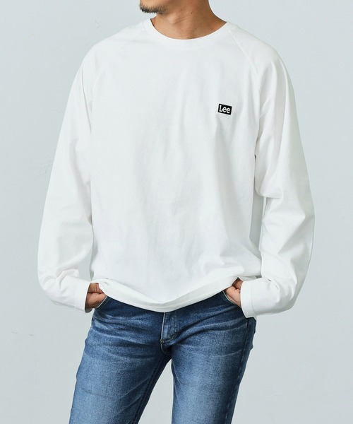 Lee（リー）の「Lee/リー【親子リンク】ロングセラー Leeロゴバックプリント長袖Tシャツ（Tシャツ/カットソー・メンズ・ホワイト/ブラック/ネイビー/ワインレッド・SMALL/MEDIUM/LARGE/X-LARGE）」の9枚目の写真