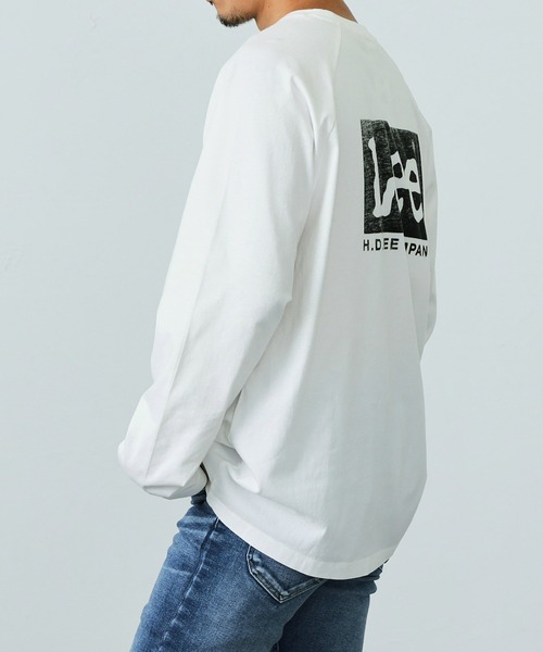 Lee（リー）の「Lee/リー【親子リンク】ロングセラー Leeロゴバックプリント長袖Tシャツ（Tシャツ/カットソー・メンズ・ホワイト/ブラック/ネイビー/ワインレッド・SMALL/MEDIUM/LARGE/X-LARGE）」の10枚目の写真