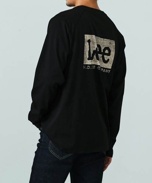 Lee（リー）の「Lee/リー【親子リンク】ロングセラー Leeロゴバックプリント長袖Tシャツ（Tシャツ/カットソー・メンズ・ホワイト/ブラック/ネイビー/ワインレッド・SMALL/MEDIUM/LARGE/X-LARGE）」の16枚目の写真