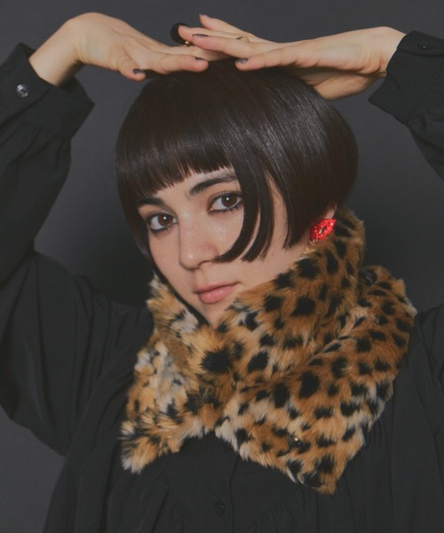 レオパードファーティペット（マフラー）｜manana suerte（マニャーナ