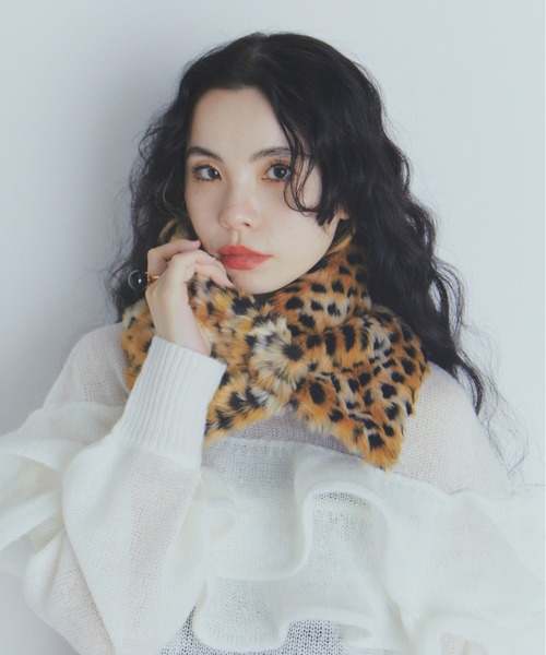 レオパードファーティペット（マフラー）｜manana suerte（マニャーナ