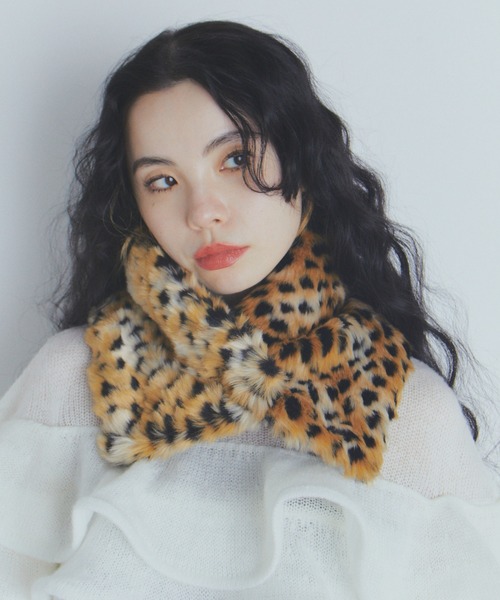 レオパードファーティペット（マフラー）｜manana suerte（マニャーナ