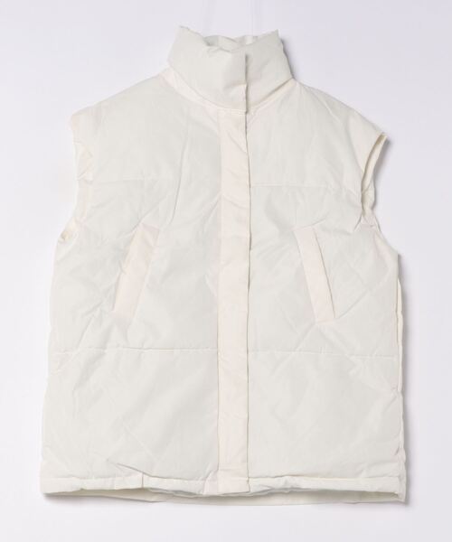 セール】オーバーサイズ スタンドカラーエコダウンベスト（ダウン