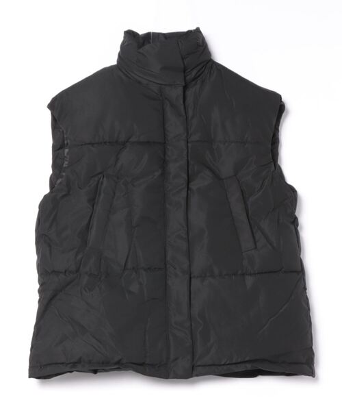 セール】オーバーサイズ スタンドカラーエコダウンベスト（ダウン