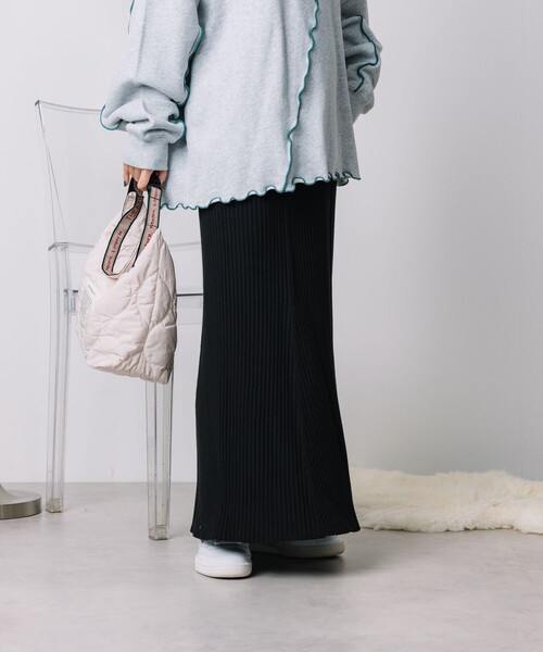 セール】杢 リブ マーメイドスカート（スカート）｜FREAK 