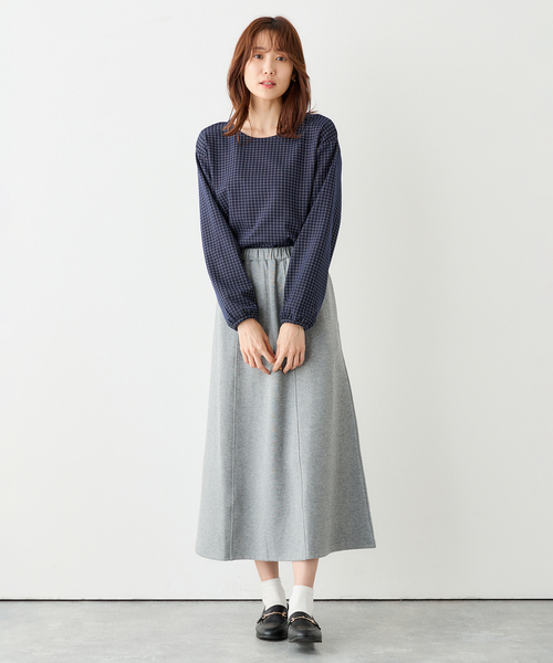 Petit Honfleur(プチオンフルール)の「チェックジャガードプルオーバー(Tシャツ/カットソー・レディース・グレー/ネイビー・M/L)」の11枚目の写真