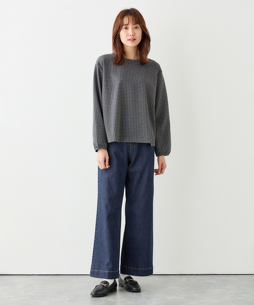 Petit Honfleur(プチオンフルール)の「チェックジャガードプルオーバー(Tシャツ/カットソー・レディース・グレー/ネイビー・M/L)」の14枚目の写真