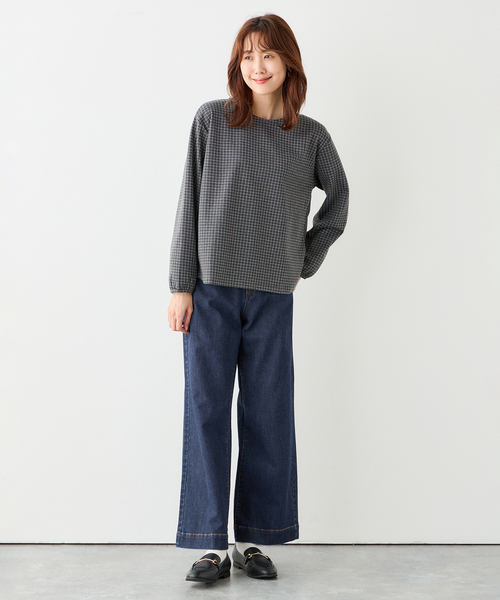Petit Honfleur(プチオンフルール)の「チェックジャガードプルオーバー(Tシャツ/カットソー・レディース・グレー/ネイビー・M/L)」の16枚目の写真