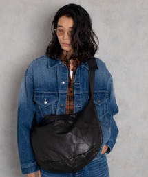 ADAMPATEK/recycle patchwork leather shoulder bag/つぎはぎレザービッグショルダーバッグ(AP2429021)