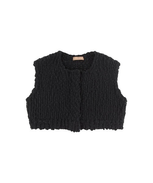 【セール】Cropped Knit Vest /ポコポコニットベスト（ベスト）｜ALEXIA STAM（アリシアスタン）