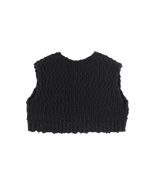 【セール】Cropped Knit Vest /ポコポコニットベスト（ベスト）｜ALEXIA STAM（アリシアスタン）