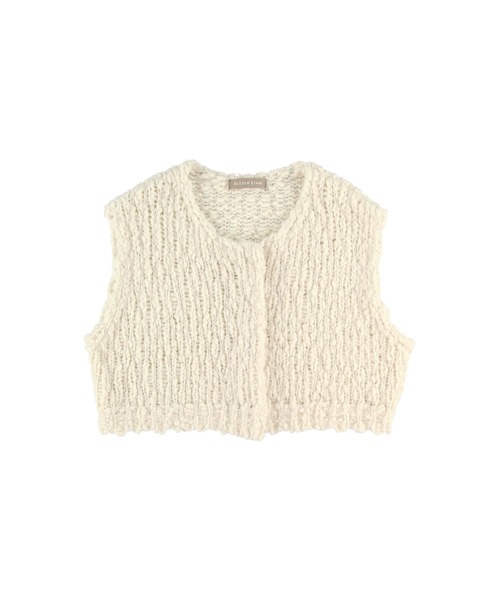 セール】Cropped Knit Vest /ポコポコニットベスト（ベスト