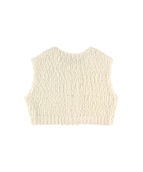 【セール】Cropped Knit Vest /ポコポコニットベスト（ベスト）｜ALEXIA STAM（アリシアスタン）