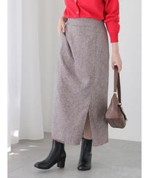 Te chichi TERRASSE | 【セットアップ可】ツイードフリンジスリットスカート(スカート)