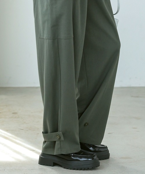 itto...（イット）の「2WAY裾ボタンストレッチカーゴパンツ/ジョガーパンツ（カーゴパンツ・レディース・ブラック/カーキ・L/M）」の19枚目の写真