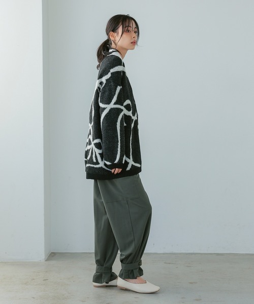 itto...（イット）の「2WAY裾ボタンストレッチカーゴパンツ/ジョガーパンツ（カーゴパンツ・レディース・ブラック/カーキ・L/M）」の11枚目の写真