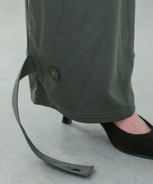 itto...（イット）の「2WAY裾ボタンストレッチカーゴパンツ/ジョガーパンツ（カーゴパンツ・レディース・ブラック/カーキ・L/M）」の9枚目の写真