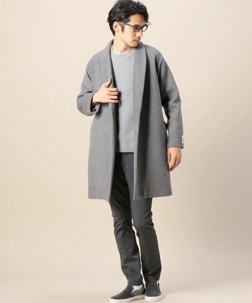 BEAUTY&YOUTH UNITED ARROWS（ビューティーアンドユースユナイテッドアローズ）の「BY メルトン ラップ コート◆（チェスターコート・メンズ・グレー/ロイヤルブルー・MEDIUM/LARGE/SMALL）」の6枚目の写真