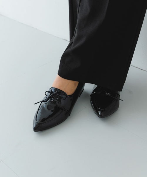 RODE SKO（ロデスコ）の「『MADE IN JAPAN』ポインテッドレースアップシューズ（ドレスシューズ・レディース・ブラック/モカ・36/37/38）」の15枚目の写真