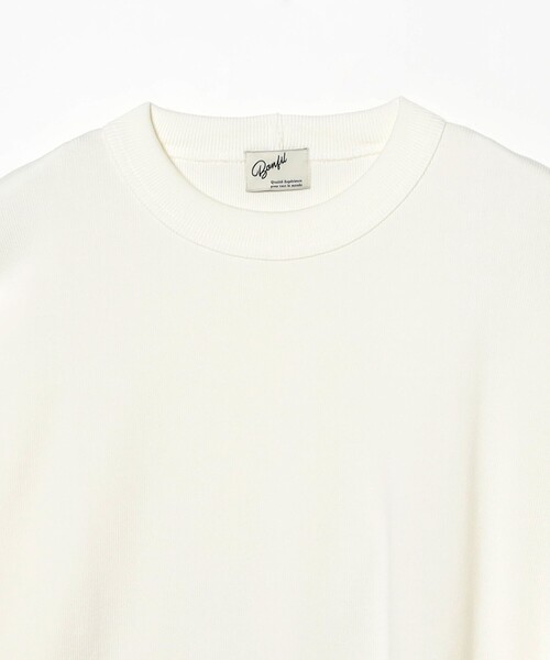 BEAMS F(ビームスエフ)の「Bonfil / クルーネック ロングスリーブ Tシャツ(Tシャツ/カットソー・メンズ・ブラック/ホワイト・MEDIUM)」の4枚目の写真