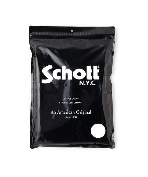 schott(ショット)の「Schott/ショット/HALF SLEEVE HENRY NECK PACK T-SHIRT/ハーフスリーブ ヘンリーネック パックTシャツ(Tシャツ/カットソー・メンズ・ブラック/オフホワイト・M/L/XL)」の12枚目の写真