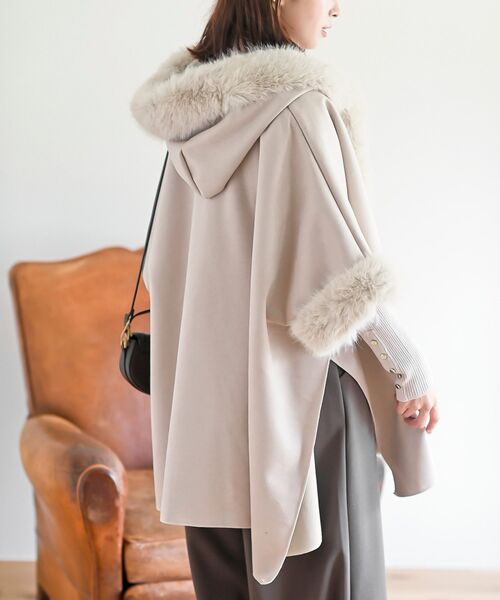 フェイクファーポンチョコート（ポンチョ）｜rps（アールピーエス）の