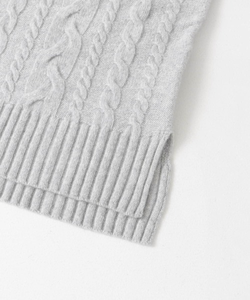 URBAN RESEARCH DOORS（アーバンリサーチドアーズ）の「ハミルトンウールアラン柄プルオーバー（ニット/セーター・レディース・グレー/パープル/グリーン・MEDIUM）」の7枚目の写真