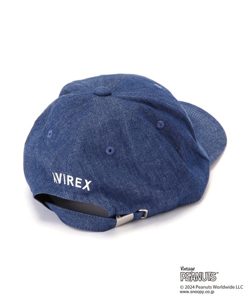 PEANUTS(ピーナッツ)の「《AVIREX×PEANUTS》DENIM CAP/アヴィレックス×ピーナッツ デニムキャップ(キャップ・レディース・インディゴブルー・F)」の6枚目の写真