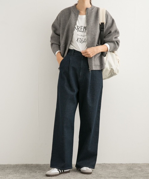 URBAN RESEARCH DOORS(アーバンリサーチドアーズ)の「裏起毛タックデニムパンツ(デニムパンツ・レディース・ブルー系その他/ワンウォッシュ・SMALL/MEDIUM)」の21枚目の写真