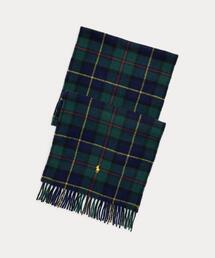 タータン ラムウールカシミヤ マフラー