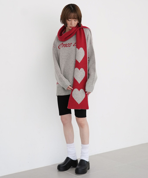 SLOBE citron.（スローブシトロン）の「《WEB限定》SLOBE citron. iconic マフラー（マフラー・レディース・グレー・FREE）」の10枚目の写真