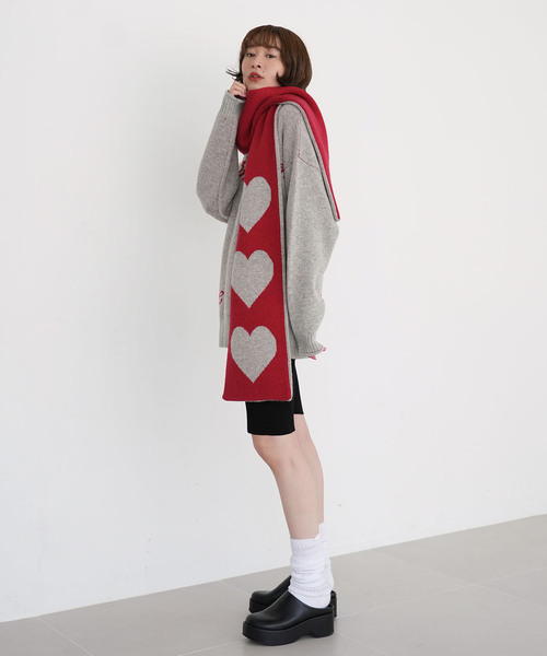 SLOBE citron.（スローブシトロン）の「《WEB限定》SLOBE citron. iconic マフラー（マフラー・レディース・グレー・FREE）」の11枚目の写真