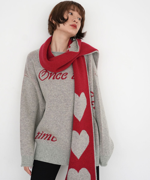 SLOBE citron.（スローブシトロン）の「《WEB限定》SLOBE citron. iconic マフラー（マフラー・レディース・グレー・FREE）」の13枚目の写真