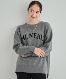 SHOO・LA・RUE | 【洗える/S-LL/ちくちくしにくい】優しい風合いのロゴニット(ニット/セーター)