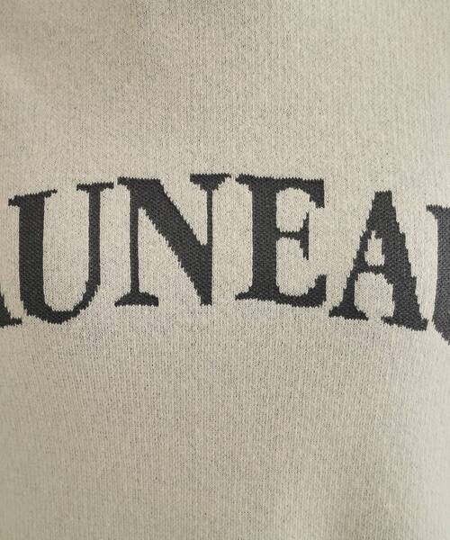 SHOO・LA・RUE（シューラルー）の「◆【洗える/S-LL/ちくちくしにくい】優しい風合いのロゴニット（ニット/セーター・レディース・ブルー/アイボリー/グレー/ブラウン系・02/01/03/04）」の17枚目の写真