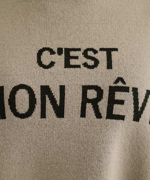 SHOO・LA・RUE（シューラルー）の「◆【洗える/S-LL/ちくちくしにくい】優しい風合いのロゴニット（ニット/セーター・レディース・ブルー/アイボリー/グレー/ブラウン系・02/01/03/04）」の21枚目の写真