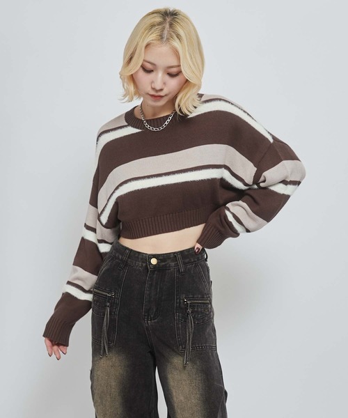 ENVYM(アンビー)の「ジップポイントタックルーズデニム(デニムパンツ・レディース・ブラック・SMALL/MEDIUM)」の12枚目の写真