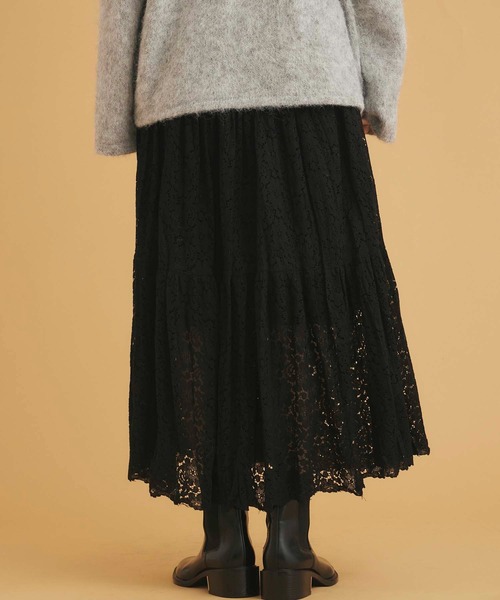 fifth（フィフス）の「レースティアードスカート（スカート・レディース・アイボリー/ブラック・M）」の11枚目の写真