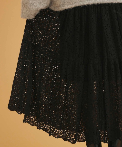 fifth（フィフス）の「レースティアードスカート（スカート・レディース・アイボリー/ブラック・M）」の12枚目の写真