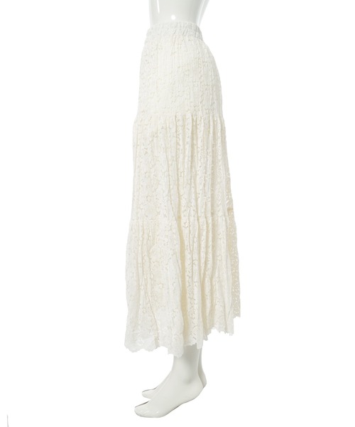 fifth（フィフス）の「レースティアードスカート（スカート・レディース・アイボリー/ブラック・M）」の21枚目の写真