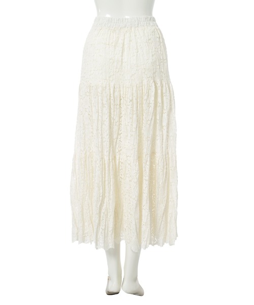 fifth（フィフス）の「レースティアードスカート（スカート・レディース・アイボリー/ブラック・M）」の22枚目の写真