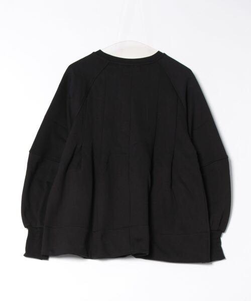 Settimissimo（セッティミッシモ）の「裏起毛 タック Aライン プルオーバー（スウェット・レディース・グレー/ブラック・FREE）」の3枚目の写真