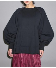 裏起毛 タック Aライン プルオーバー