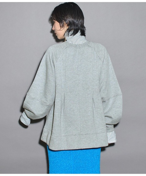 Settimissimo（セッティミッシモ）の「裏起毛 タック Aライン プルオーバー（スウェット・レディース・グレー/ブラック・FREE）」の8枚目の写真