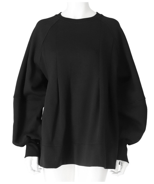 Settimissimo（セッティミッシモ）の「裏起毛 タック Aライン プルオーバー（スウェット・レディース・グレー/ブラック・FREE）」の7枚目の写真