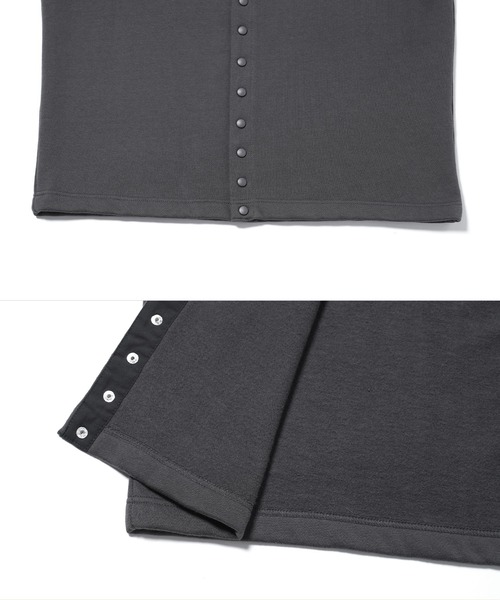 jiggys shop（ジギーズショップ）の「スナップボタン裏起毛カーディガン（カーディガン/ボレロ・メンズ・ブラック/チャコールグレー/ネイビー・SMALL/MEDIUM/LARGE/X-LARGE）」の13枚目の写真