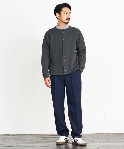 jiggys shop（ジギーズショップ）の「スナップボタン裏起毛カーディガン（カーディガン/ボレロ・メンズ・ブラック/チャコールグレー/ネイビー・SMALL/MEDIUM/LARGE/X-LARGE）」の15枚目の写真