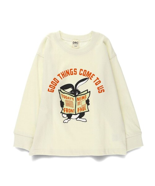 DRC branshes(ディーアールシーブランシェス)の「【DRC/お肌に嬉しい綿100%】アソートグラフィック長袖Tシャツ(Tシャツ/カットソー・キッズ・その他4/オレンジ/その他3/その他2/その他1/ブルー/フューシャピンク/ダークグリーン/ライム/ホワイト/ブラック/アイボリー・140/130/110/100/160/120/150/90)」の2枚目の写真