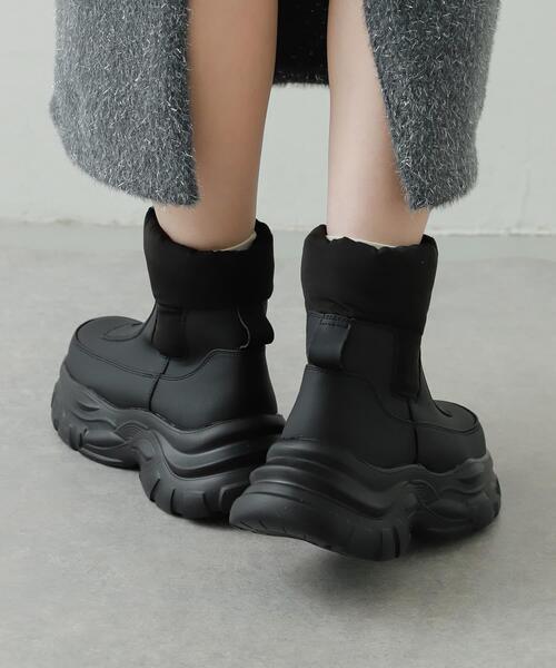 SENSE OF PLACE by URBAN RESEARCH（センスオブプレイスバイアーバンリサーチ）の「スノーブーツ（ブーツ・レディース・ブラック/アイボリー・MEDIUM/LARGE/SMALL）」の18枚目の写真