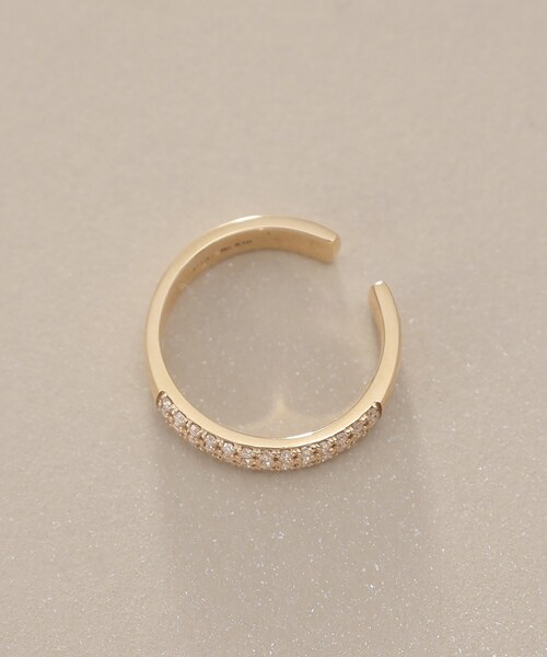 COCOSHNIK（ココシュニック）の「K10【サステナブル】モアサナイト イヤーカフ（イヤーカフ・レディース・ブラウン系その他2・00）」の4枚目の写真